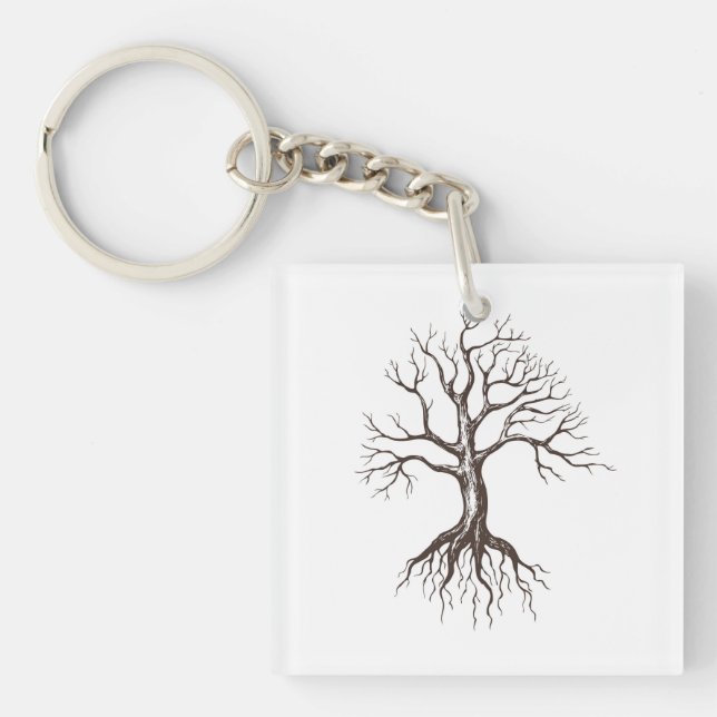 Bare tree key ring (Front)