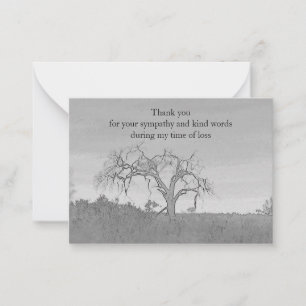 Bare Tree Thank You Card