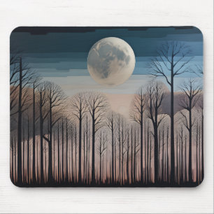 Bare Trees and The Moon Mouse Mat