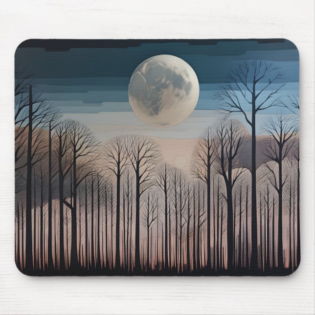 Bare Trees and The Moon Mouse Mat (Front)