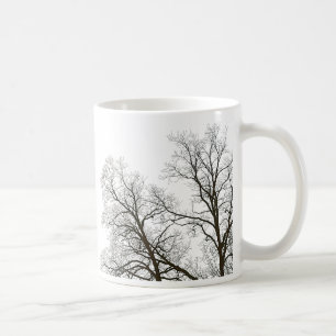 Bare Trees & Cool Sky Nature Design Coffee Mug