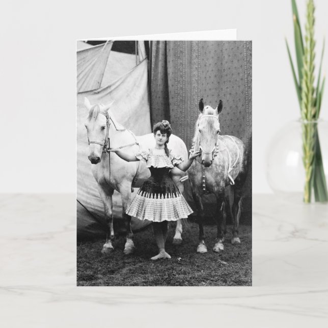 Bareback Girl: 1904 Card (Front)