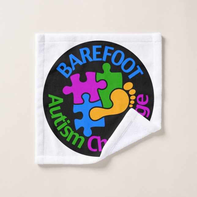 Barefoot Autism Challenge Trucker Hat Wash Cloth (Wash Cloth)