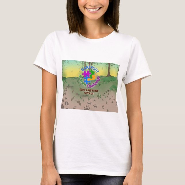 Barefoot Autism Challenge Women's 2025 shirt (Front)