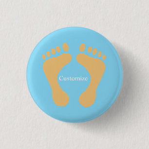 Barefoot Beach Bum Thunder_Cove  3 Cm Round Badge