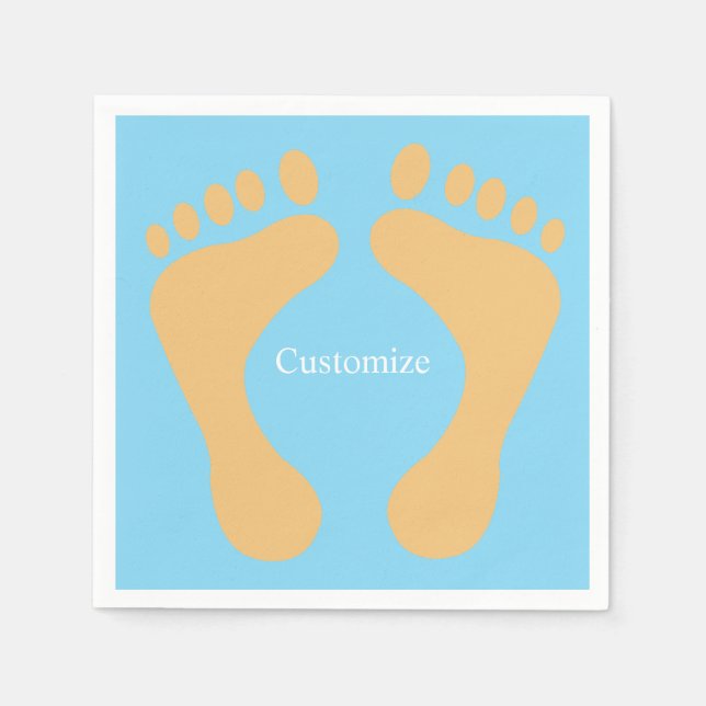 Barefoot Beach Bum Thunder_Cove  Napkin (Front)