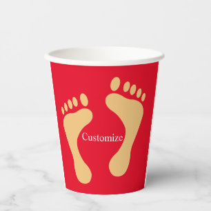 Barefoot Beach Bum Thunder_Cove Paper Cups