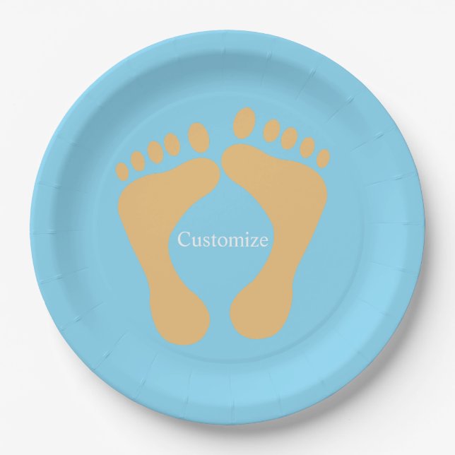Barefoot Beach Bum Thunder_Cove   Paper Plate (Front)