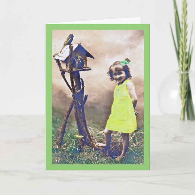 Barefoot Beauty Happy St. Patrick's Day Card (Front)