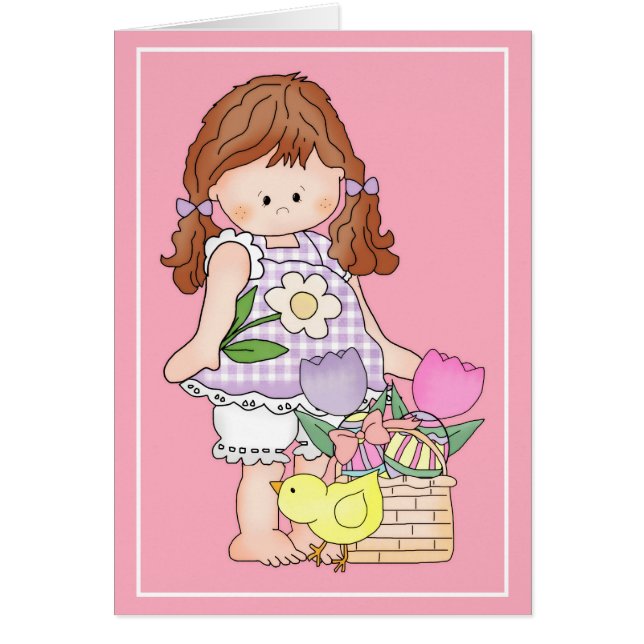Barefoot Beth Loves Easter d4 Easter Greeting Card (Front)