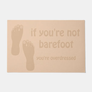 Barefoot Hippie Welcome Doormat