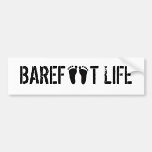 Barefoot Life Bumper Sticker