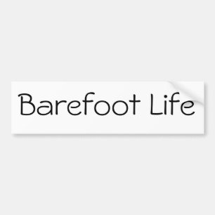 Barefoot Life bumper Sticker