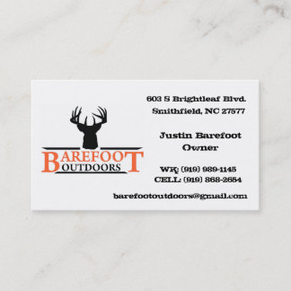 Barefoot Outdoors Business Card