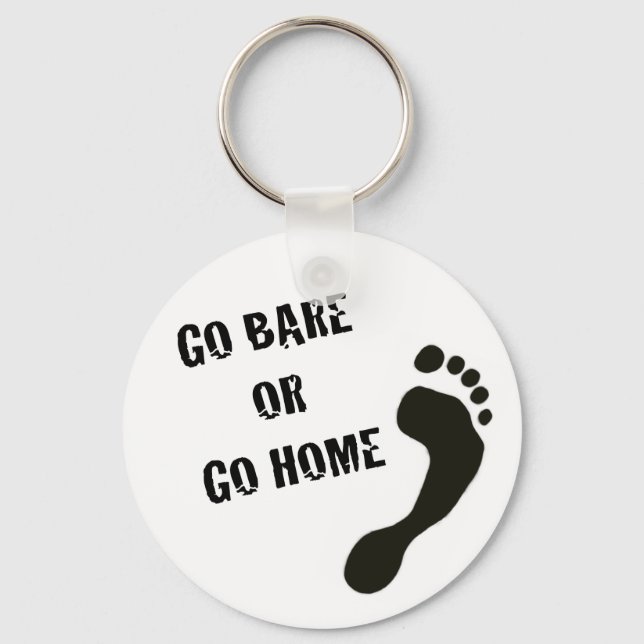 Barefoot Running Keychain (Front)