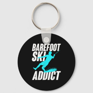 Barefoot Ski Addict Humourous Barefooter Water Spo Key Ring
