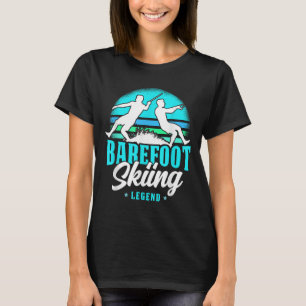 Barefoot Skiing Legend Retro Style Water Sport Ski T-Shirt