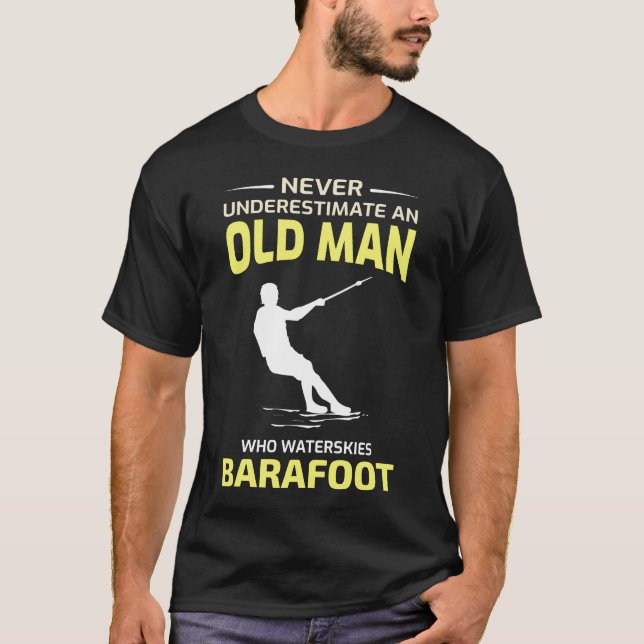 Barefoot skiing Water sport Motorboat T-Shirt (Front)