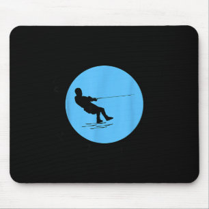Barefoot water skiing motorboat sport aquatic mouse mat