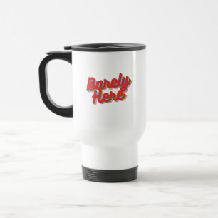 Barely Here / Red  Travel Mug