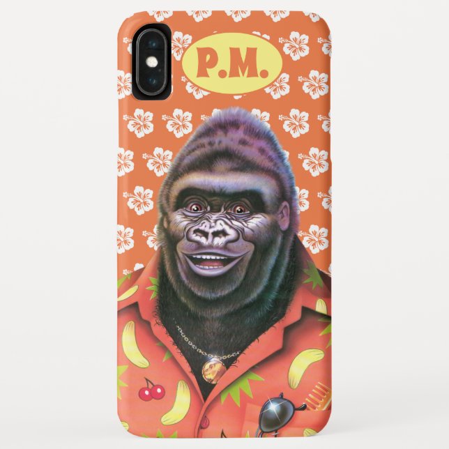 Barely There iPhone XS Max case Vain Gorilla. (Back)
