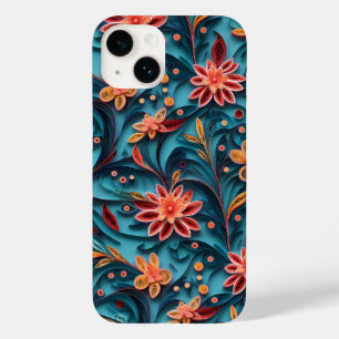 Barely There Seamless floral paper pattern Case-Mate iPhone 14 Case