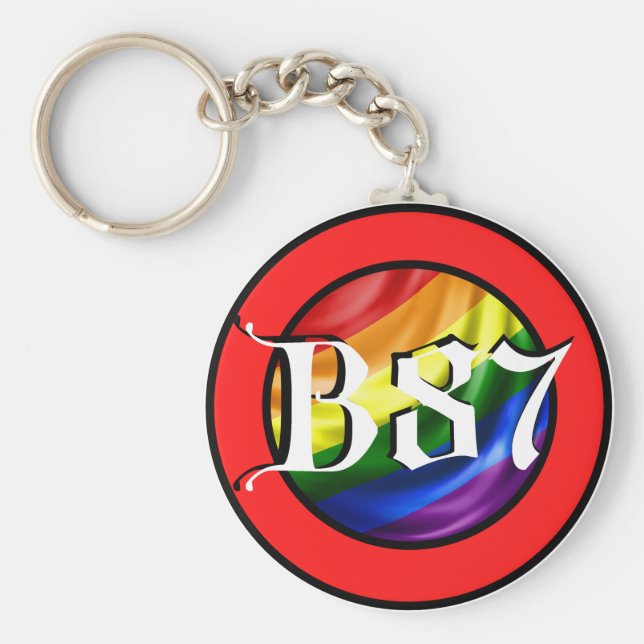 Bareth87 Pride Logo Key Ring (Front)
