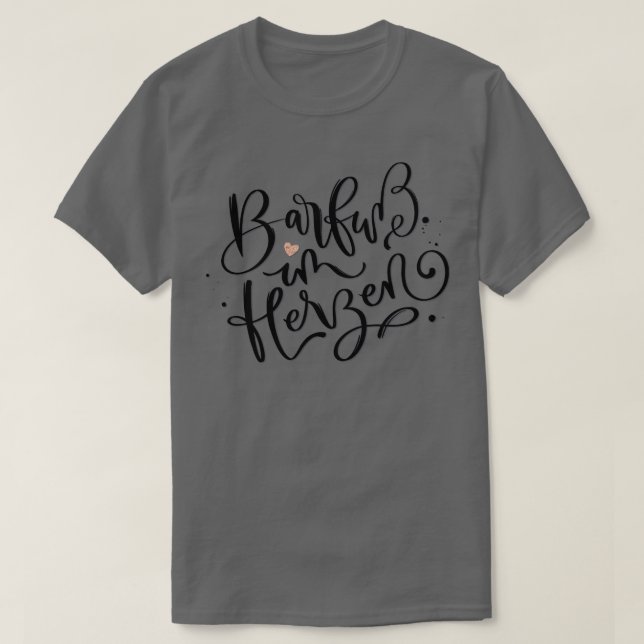 Barfu im Herzen T-Shirt (Design Front)