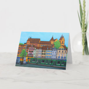 Barfusserplatz, Basel Greeting Card