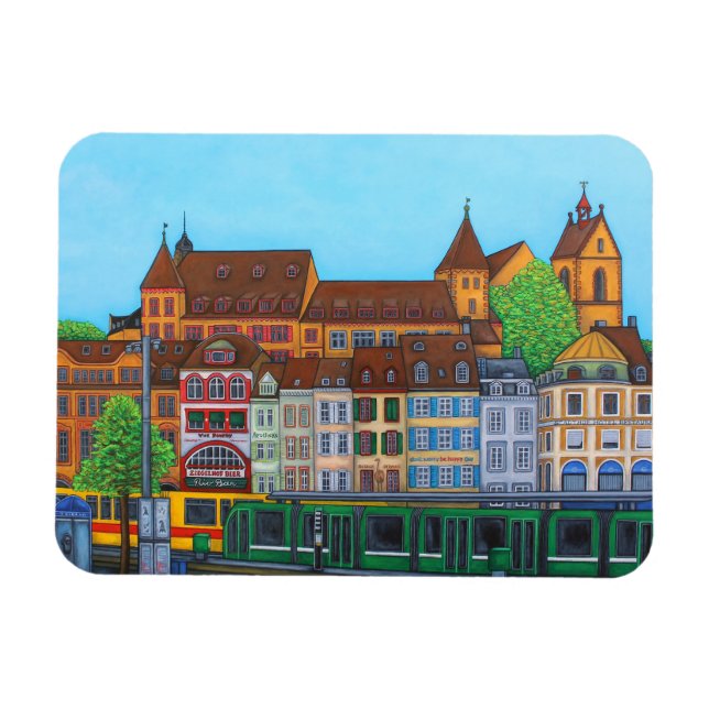 Barfüsserplatz Rendez-vous Magnet by Lisa Lorenz (Horizontal)