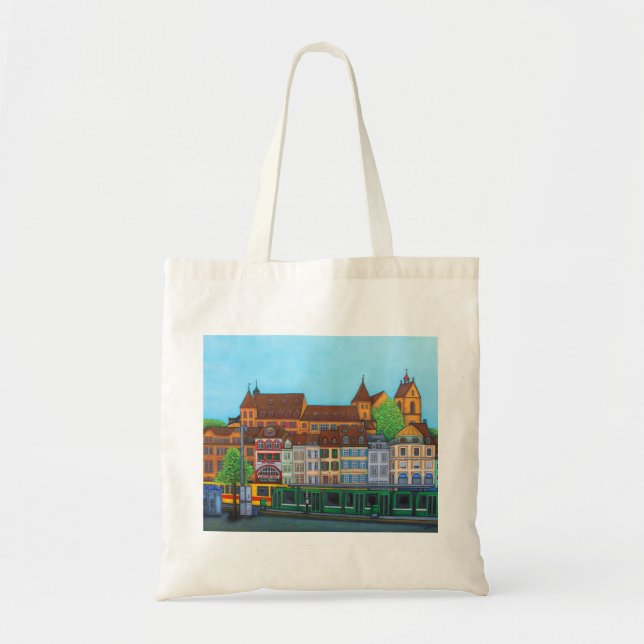 Barfüsserplatz Rendez-vous Tote Bag By Lisa Lorenz (Front)