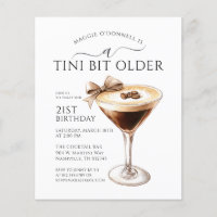 BARGAIN A Tini Bit Older Martini 21st Birthday