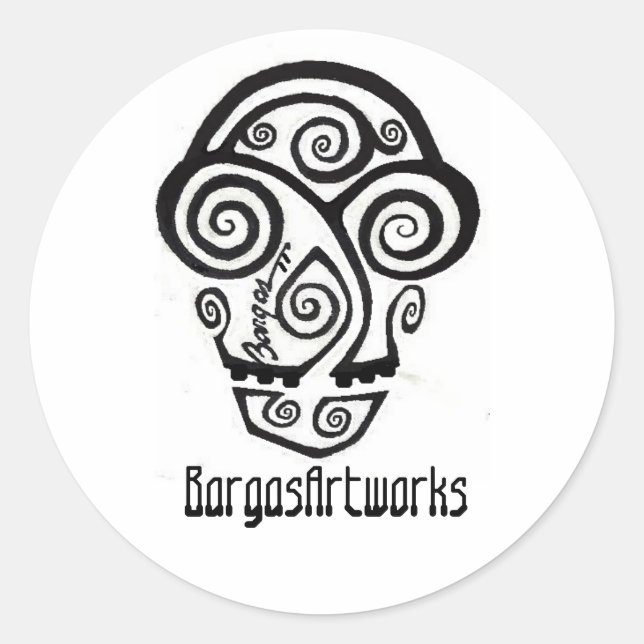 BargasArtworks Logo Stickers (Front)