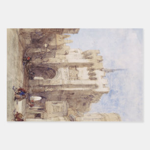 Bargate Gatehouse in Southampton City Wrapping Paper Sheet