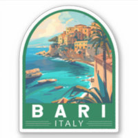 Bari Italy Travel Art Vintage