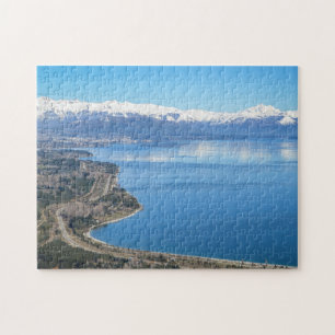 Bariloche Aerial View In Winter Jigsaw Puzzle