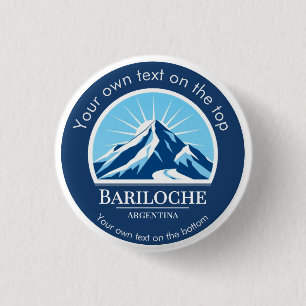 Bariloche Argentina ski resort Mountain hiking 3 Cm Round Badge