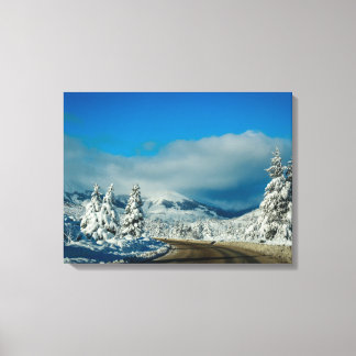 Bariloche, Road To Ski Resort Canvas Print