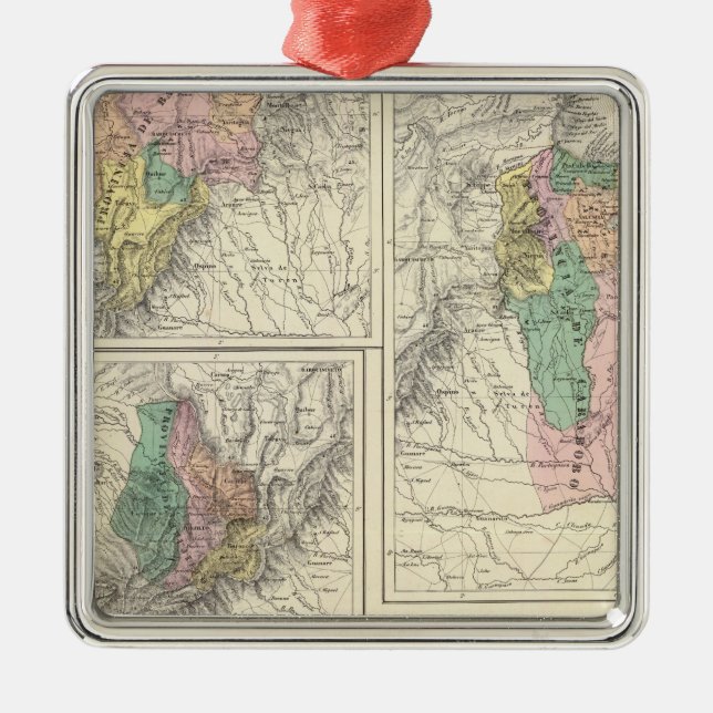 Barinas, Venezuela Metal Tree Decoration (Front)