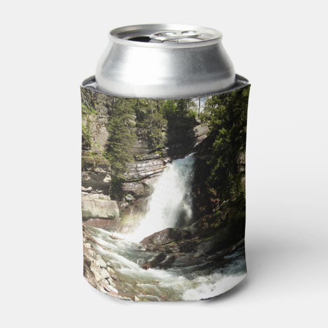 Baring Falls at Glacier National Park Can Cooler (Can Front)