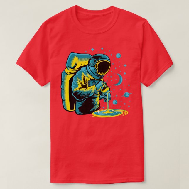 Barista Astronaut T-Shirt (Design Front)