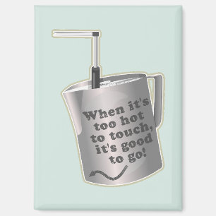  Barista cafe milk warming jug Magnet