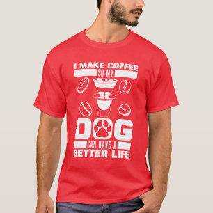 Barista Coffee Artist Dog vintage T-Shirt