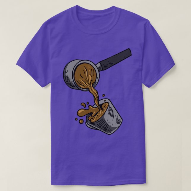 Barista Coffee Coffeemaker 24 T-Shirt (Design Front)