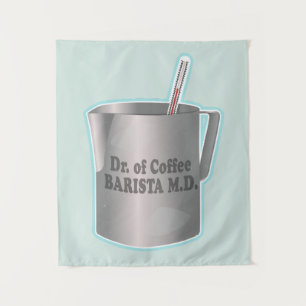 Barista coffee making funny doctor Tapestry