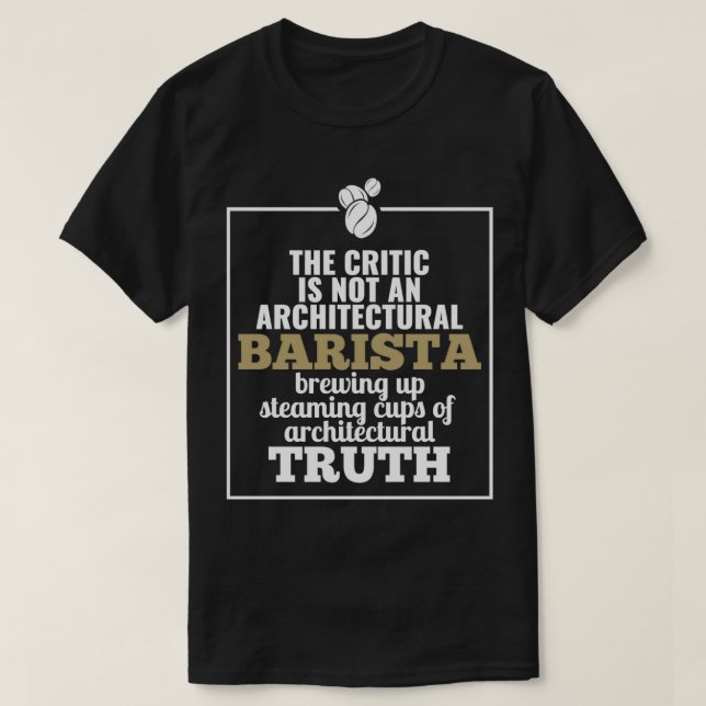Barista Funny Cool Cup Of Coffee Lover Gift T-Shirt (Design Front)