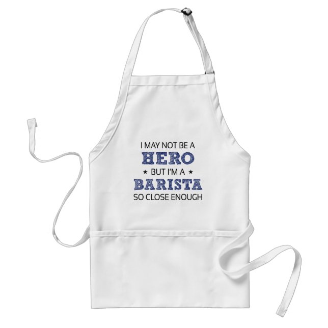 Barista Hero Humour Novelty Standard Apron (Front)