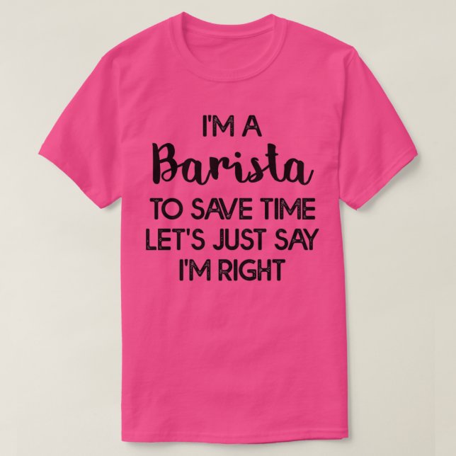 Barista is life T-Shirt (Design Front)