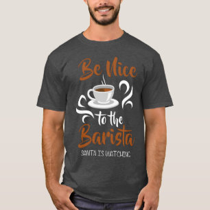 Barista Milk Coffee Cup Portafilter funny T-Shirt