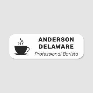 Barista Modern and Professional Name Tag